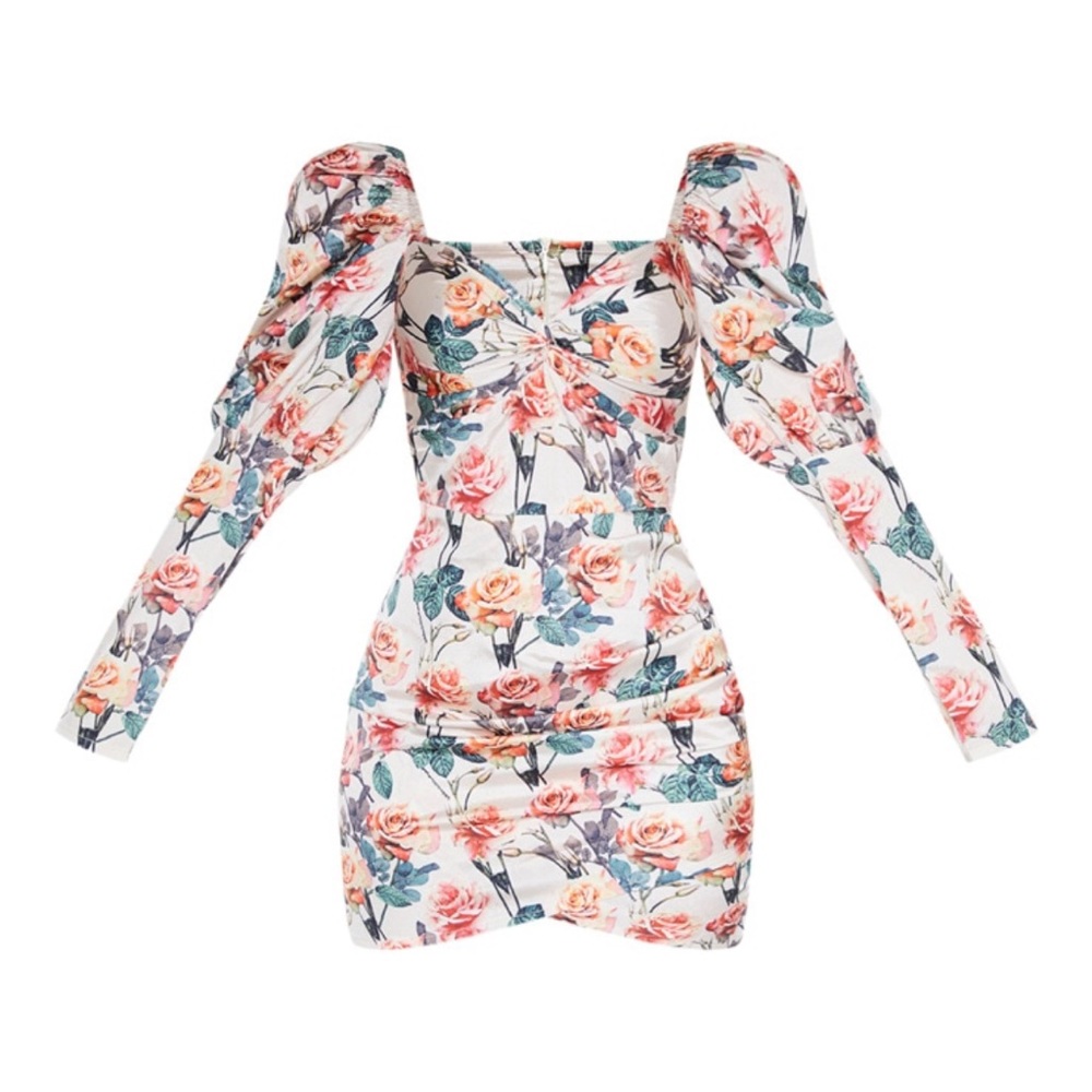PLT floral mini dress